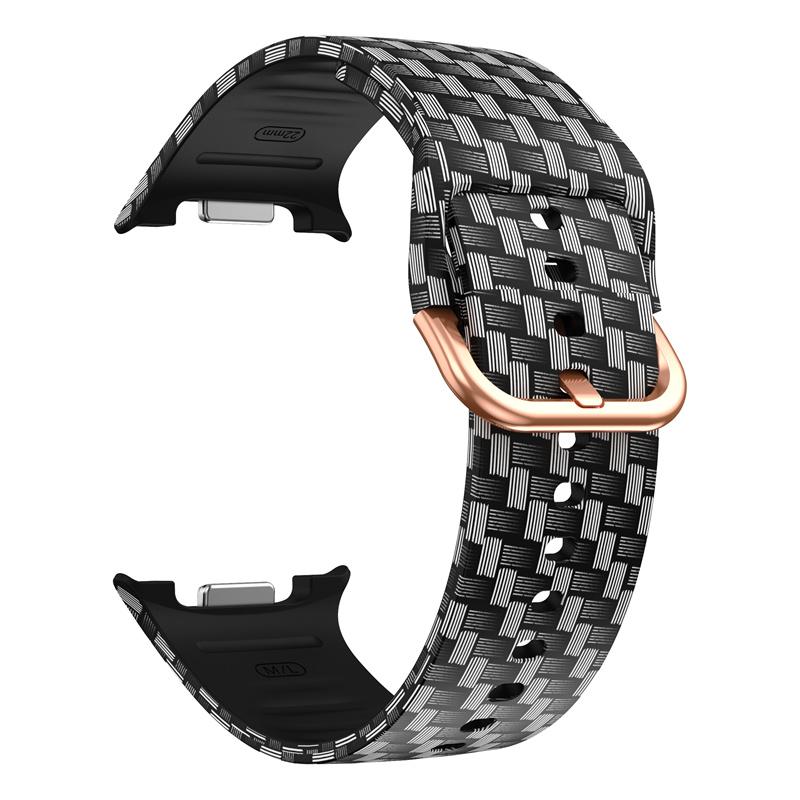 Печатный силиконовый ремешок для Samsung Watch 8, ремешок для Galaxy Watch 8 Classic, сменный ремешок без зазора, Galaxy Watch 8 Correa