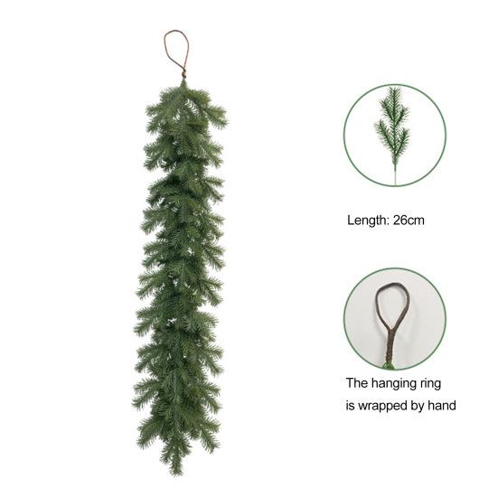 2 шт. Искусственная гирлянда из сосновых иголок, реалистичные сосновые ветки ручной работы, праздничная подвесная зелень