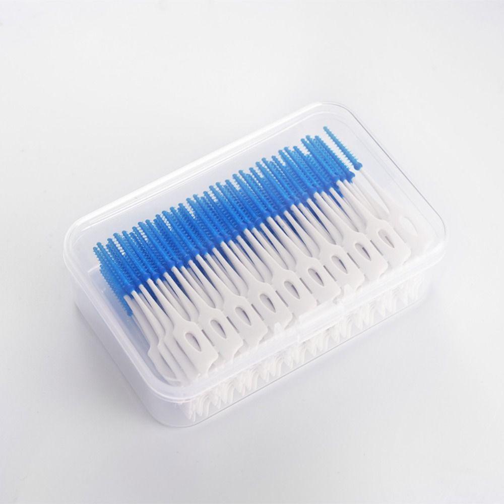 160Pcs with Thread Toothpicks Brushes Clean Between Teeth Oral Cleaning Tools Toothbrush Adult