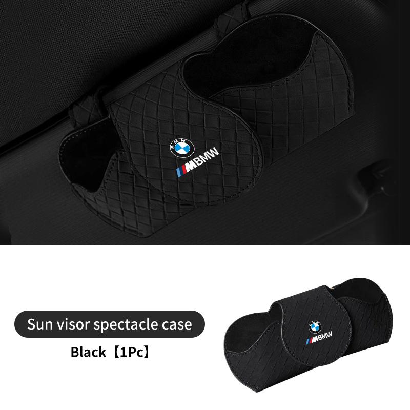 WCHT7 For BMW Car Glasses Clip Sun Visor Sunglasses Protect Storage Case G30 G20 M3 M5 E91 E92 E93 E36 E70 X3 X4 X5 X1 E39 F30