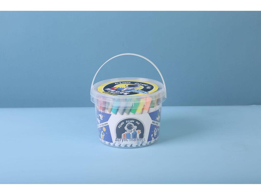 Набор акриловых маркеров Dingdinghu 110 цветов, штабелируемые, для детского рисования на непрозрачной бумаге