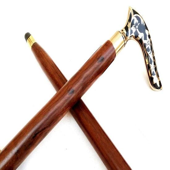 Трость с латунной ручкой, деревянная трость, 2 раза, трость, трость для мужчин и женщин, подарок