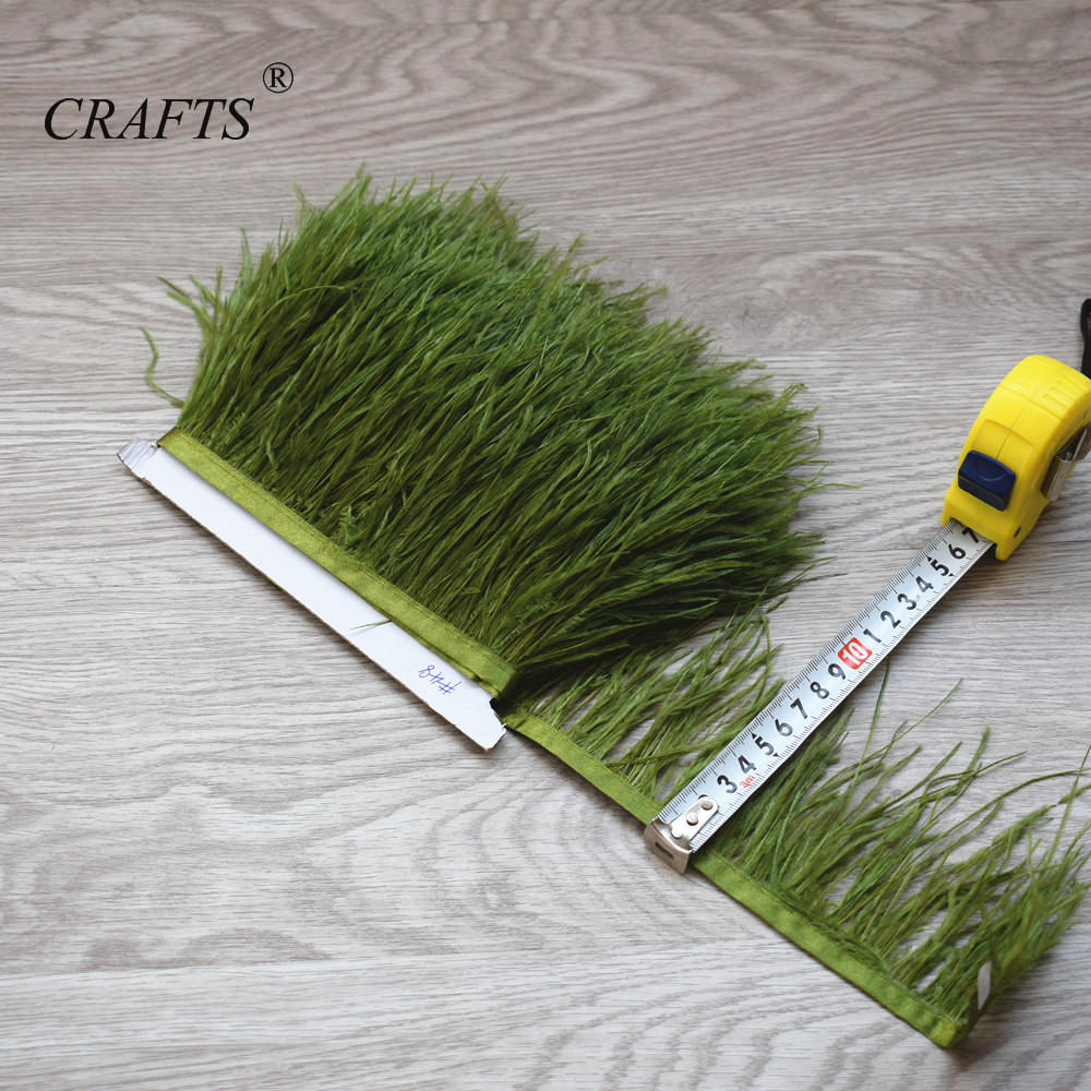 Перо2023 горячо! Пушистая и красивая отделочная ткань с перьями страуса, длина 5-10 м, боковая лента, ширина 8-10 см / Аксессуары для шитья DIY