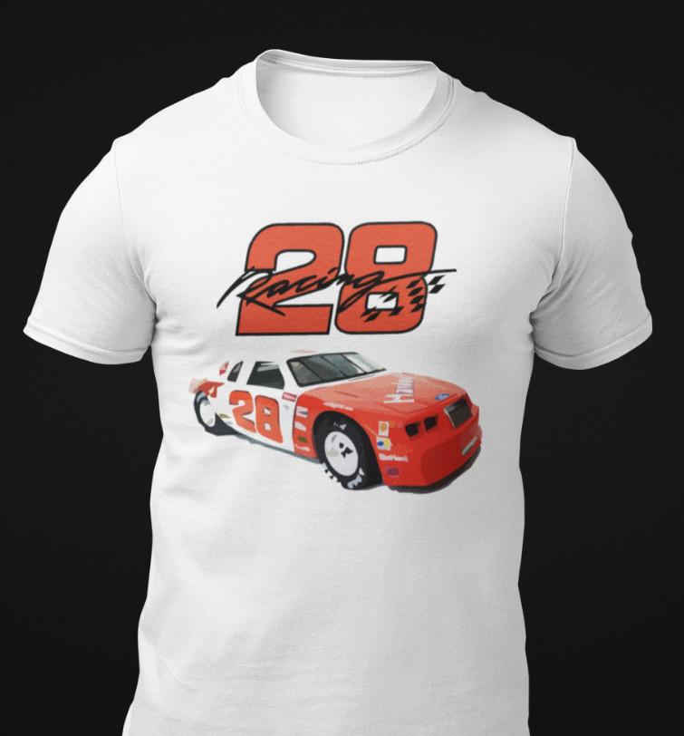 Cale Yarborough #28 Hardee's Ford Thunderbird Race Car Unisex T-Shirt