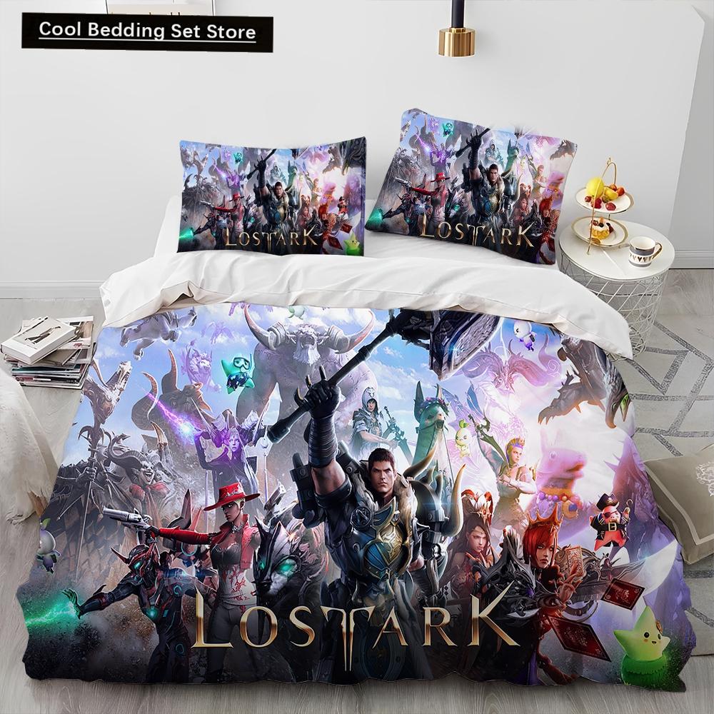 3D Lost ARK Gamer Cartoon Comforter Постельное белье, пододеяльник, наволочка, комплект постельного белья размера «king-size» для детей