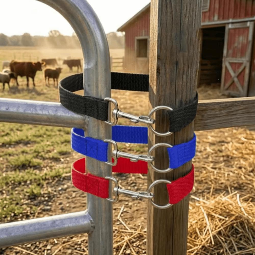 3Pcs Single-Loop Door Rope Lock Ropes 50cm Rope Noose Buckle Rope Lock Livestock Pen Gates