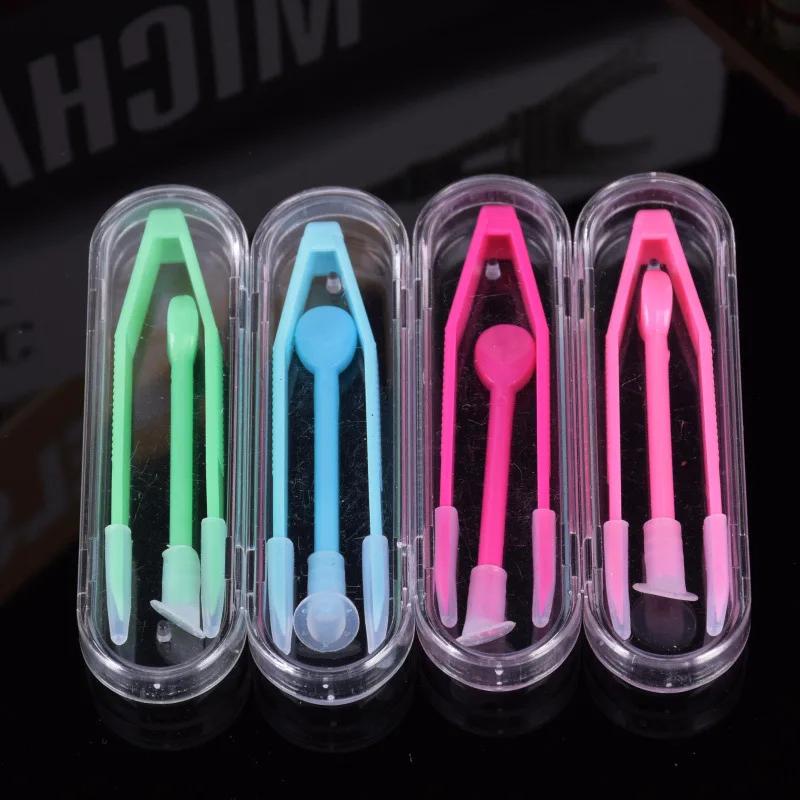 1 Set New Mini Women's Contact Lenses Tweezers Suction Stick for Special Clamps Tool Contact Lens Inserter Remover