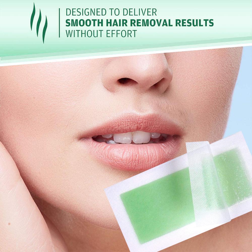 20 шт. восковые полоски для удаления волос для ног, тела, лица, бровей для женщин и мужчин, безболезненные бумажные полоски для депиляции, двустороннее использование