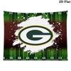 Green Bay Packers Logo Wall Tapestry Aesthetic Wall Hanging Printed Fabric Blanket Decorative Tapestries for Bedroom Living Room Home Decor