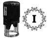 Printtoo Octagon Celtic Swirl Frame I Alphabet Monogram Initial Self Inking Rubber Stamp Office