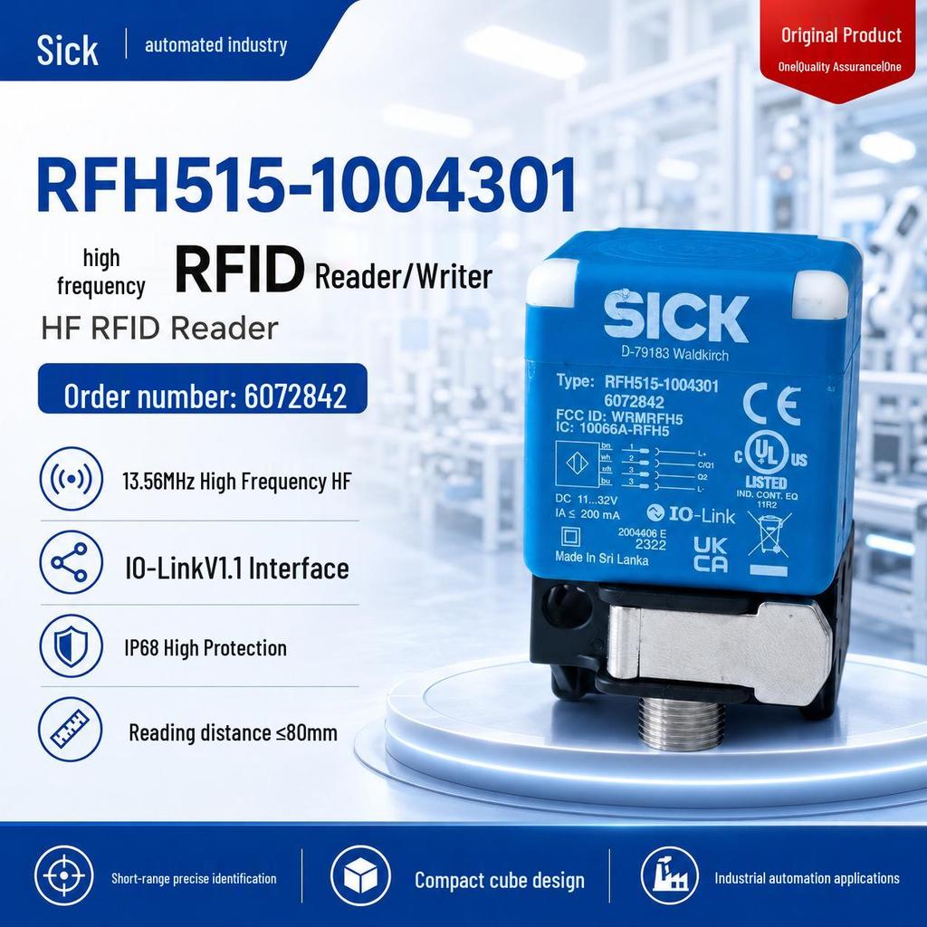 SICK RFH515-1004301 Industrial 13.56MHz Short-Range RFID Reader/Writer