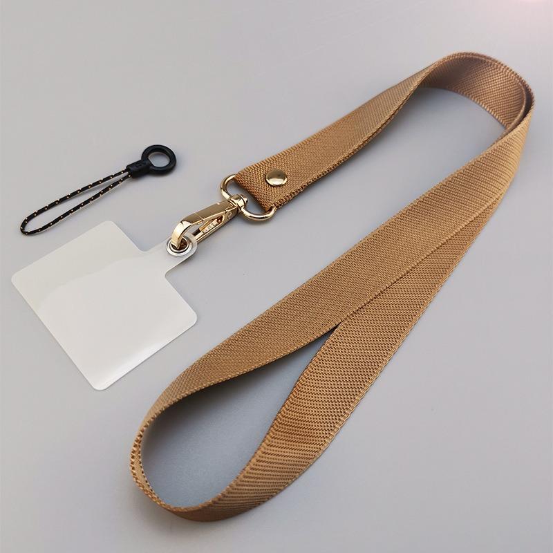 Long Solid Color Durable Mobile Phone Straps Lanyard Broadband Chain Sling Pendant Neck Rope Simplicity Anti-Lost Rope Pendant