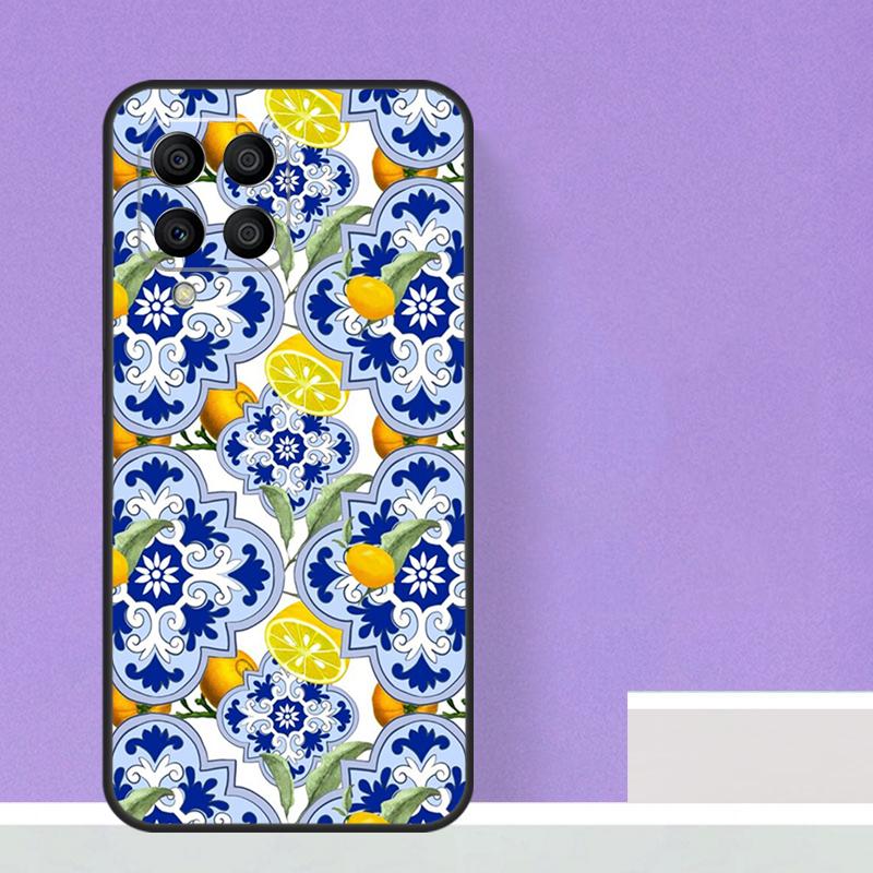Mediterranean Lemon For Samsung Galaxy M21 M51 M12 M32 M52 M13 M23 M33 M53 M34 M54 M30s M31s M15 M55 M20 Case