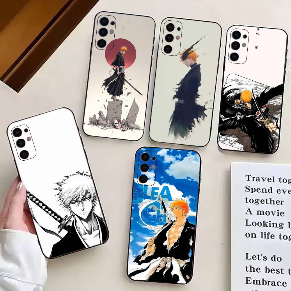 Чехол для телефона Kurosaki Ichigo из B-Bleachs для Samsung S25,S24,S21,S22,S23,S30,Ultra,S20,Plus,Fe, Мягкий силиконовый черный чехол