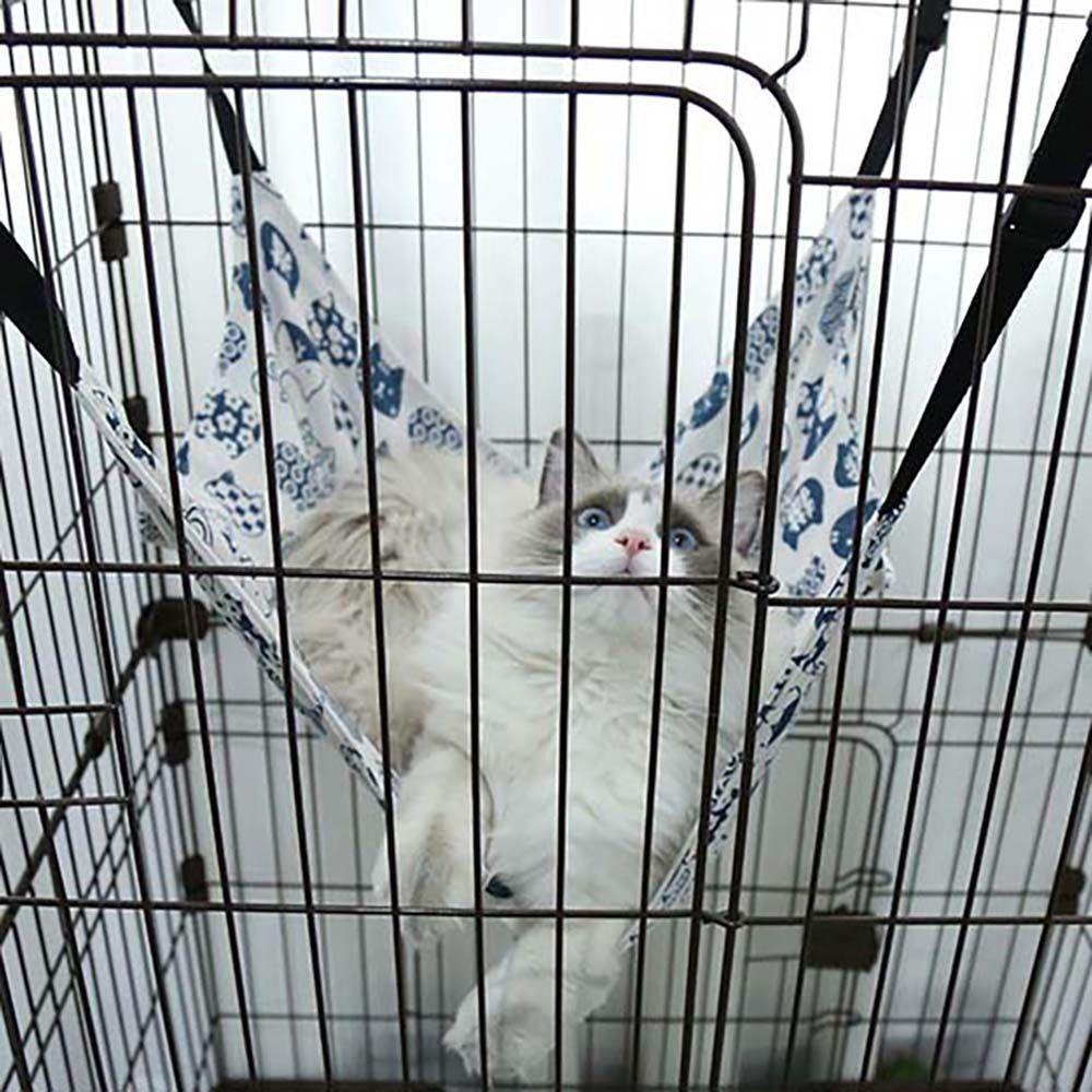 Hanging Type Cat Swing Space Saving Canvas Pet Nest Cat Hammock Pet Hanging Basket Cat Sleep Bed