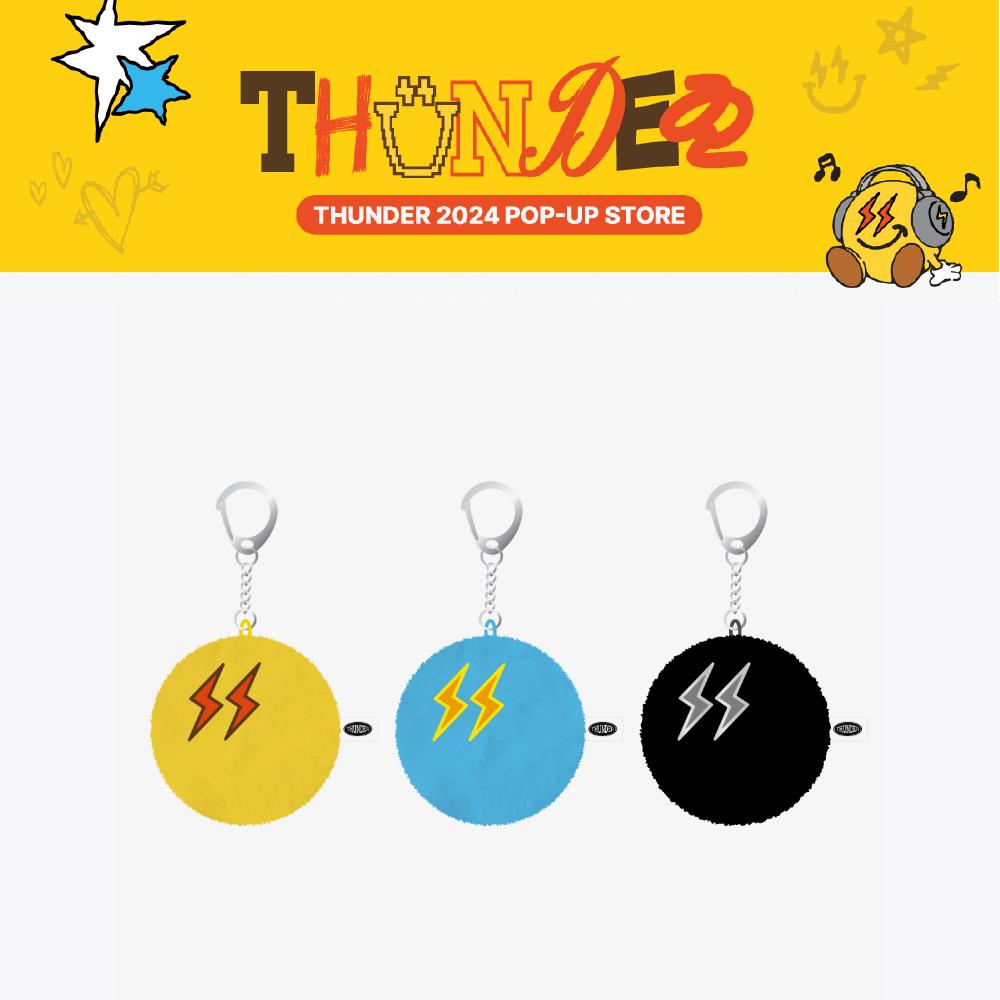 2024 ATEEZ THUNDER POP-UP Mini Doll Keyring Short Hair ver.