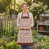 Wear Resistant Printed Apron Waterproof Women Waist Workwear Chef Apron  Barbecue