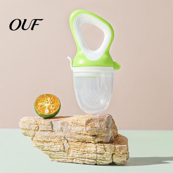 Infant Complementary Food Feeder Silicone Baby Fruit Pacifier, Self Feeding And Teething Shower Gift Relief Toy, Easy to Hold Seamless Odorless