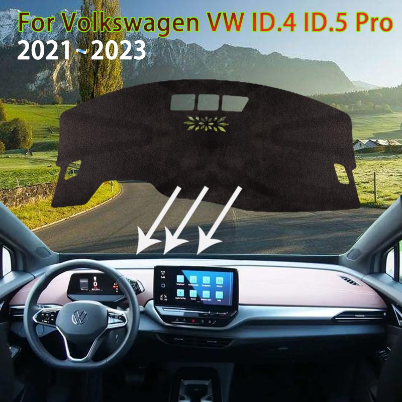 Dashboard Cover Pad for Volkswagen ID.4 ID.5 VW ID4 ID 4 ~ Anti-dirty Rugs Mat Sunshade Carpet Car Accessories Stickers