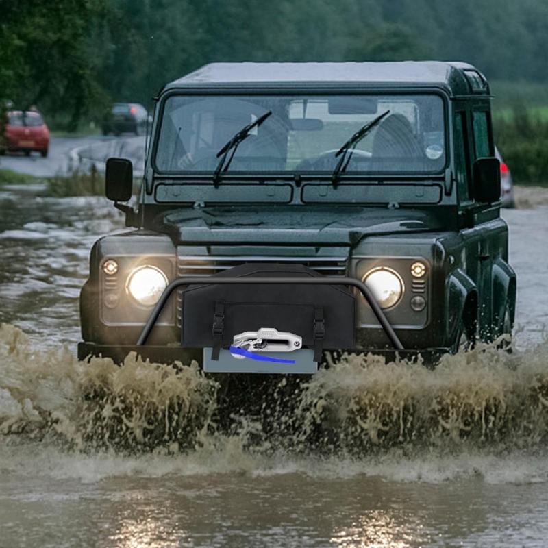 Водонепроницаемый чехол для электрической лебедки, прочный чехол для защиты лебедки, чехол для лебедки из ткани Оксфорд, пылезащитный, устойчивый к разрывам