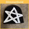 Winter Autumn Knit Hat With High Top Design And Star Pattern For Daily Wear