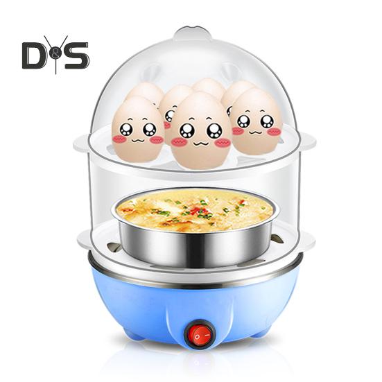 Автоматическая яйцеварка, яйцеварка большой емкости, одно-/двухслойная, 350 Вт, многофункциональная машина для приготовления вареных яиц на пару с заварным кремом