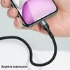 Usams Kabel Pleciony U55 2A Lightning Czarny/Black 1M Sj448Usb01 (Us-Sj448)