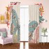 2PCS-Classic Butterfly - Штора с принтом - Материал полиэстер - подходит для спален, гостиных, кабинетов, частных помещений