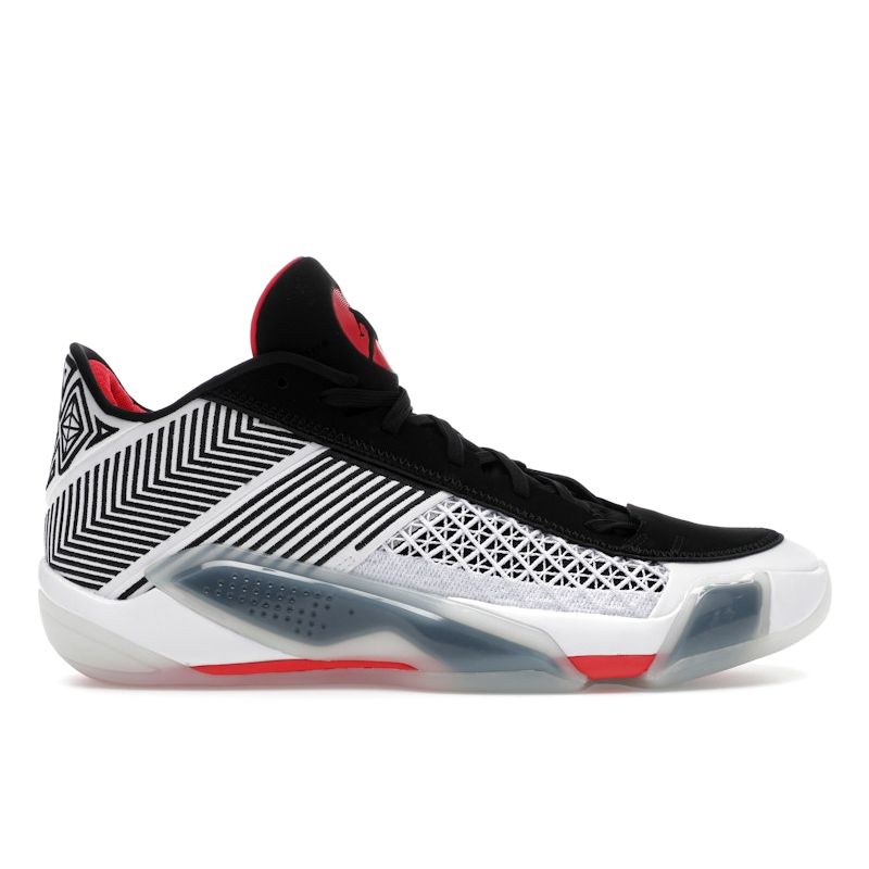 Air Jordan 38 Low Fundamental 2.0 Men Sneakers White Black Siren-Red FD2326-101