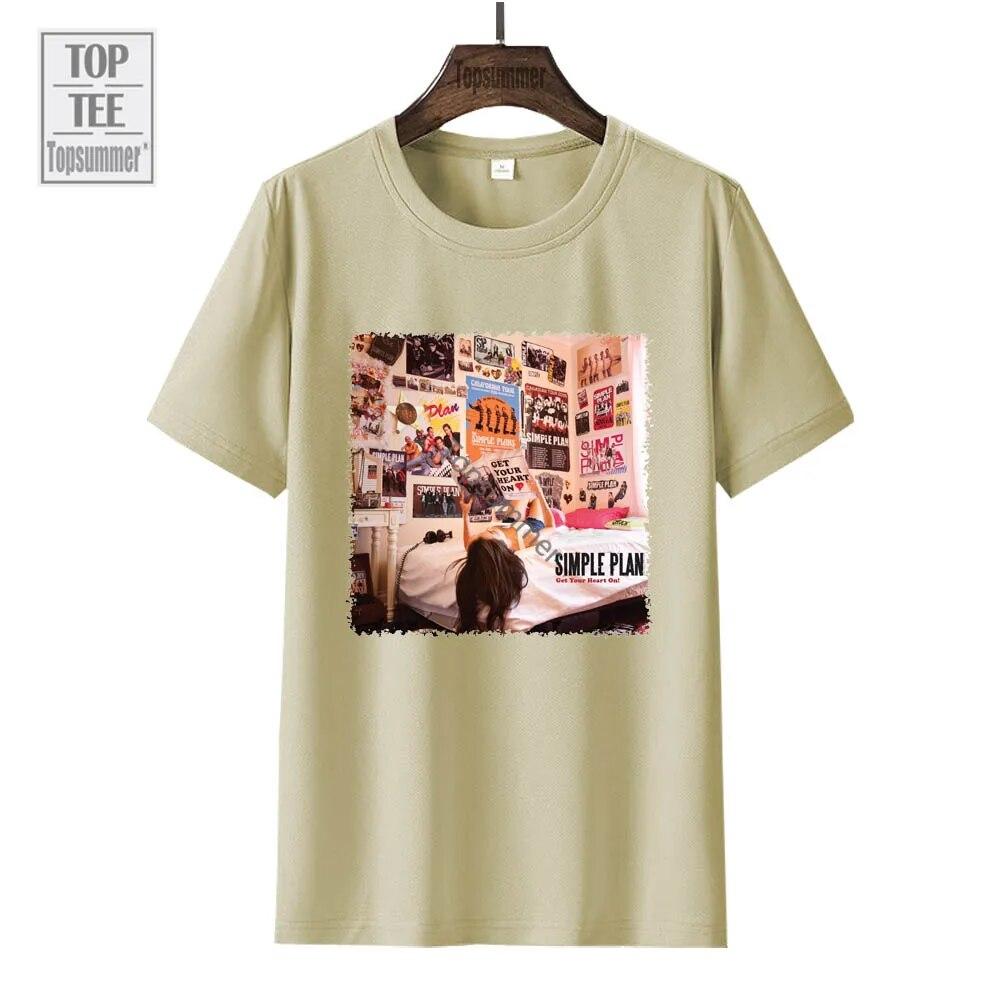 Включите свое сердце! Футболка «Альбом», простой план, футболка для подростков, летние модные футболки большого размера для мальчиков и девочек, футболки с графическим принтом