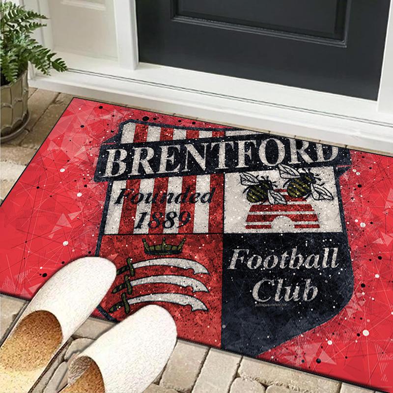 1PC rug Brent-ford Football Club Crest Carpet, Chair Rug,Area Rug for Office Bedroom living rooms bedroom, Doormat decor Christmas fan gifts