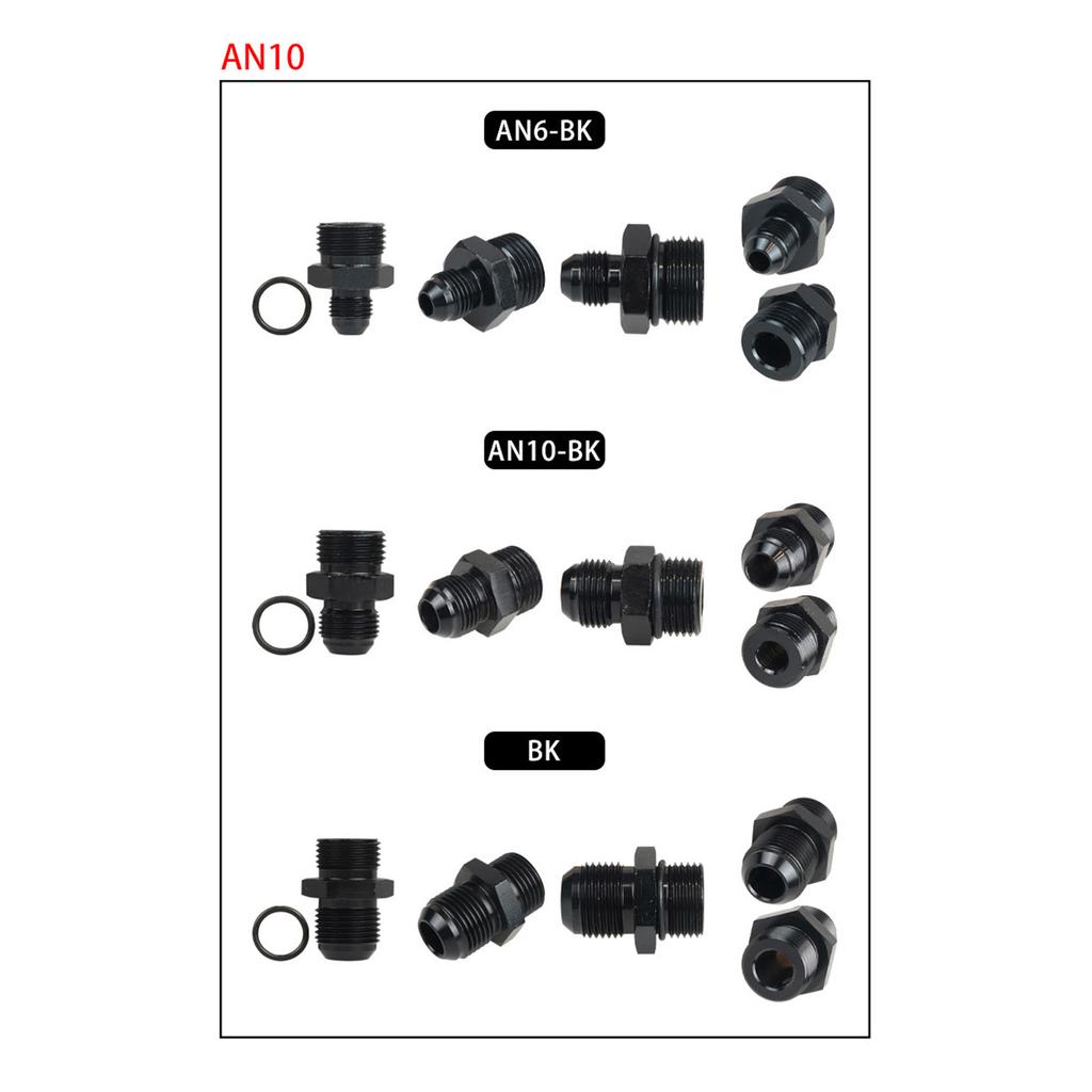 Адаптер фитинг AN6/8/10 Flare к AN6/8/10 ORB Папа с уплотнительным кольцом ORB Папа с боссом под уплотнительное кольцо Адаптер фитинг для топливной рампы топливного насоса