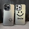 Милый мультяшный смайлик Чехол для телефона для IPhone 11 12 13 Mini Pro Max 14 15 Pro Max Plus Ударопрочный Матовый Лазерный Задний Чехол Fundas