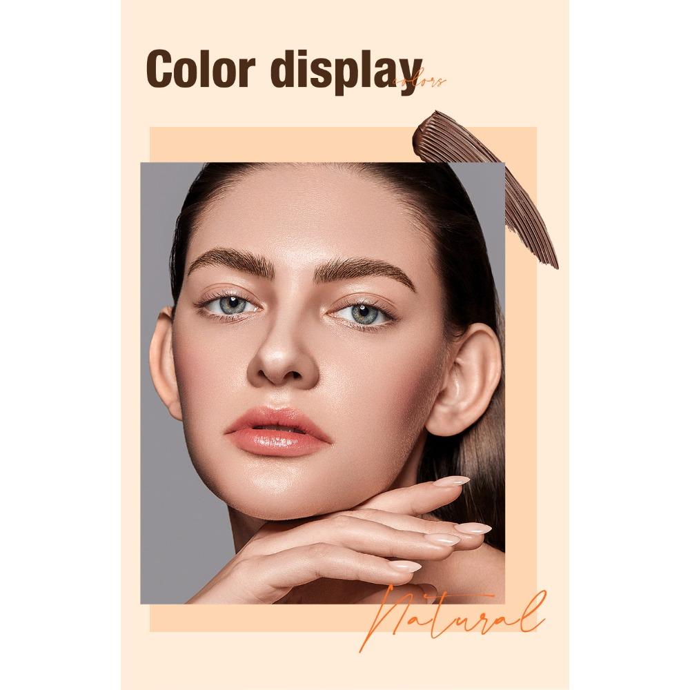 Langmanni Гель для глаз + 4-цветный крем для бровей, комбинированный водонепроницаемый стерео натуральный комбинированный набор