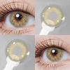Eyeshare 1 Pair Colored Contact Lenses for Natural Eyes Blue Pupils Purple Lens Yearly