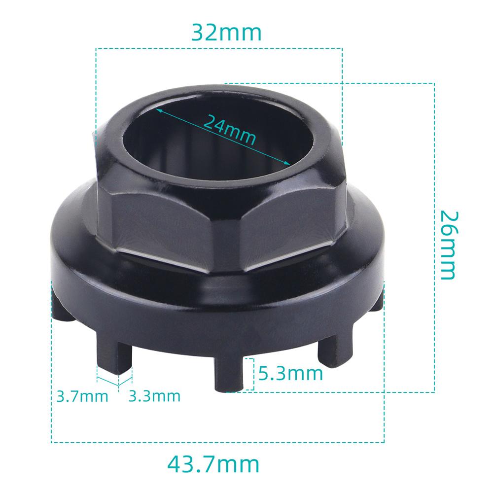Bike Bottom Bracket Remover Extractor Eight Notch Lock Ring Puller Repair Tool