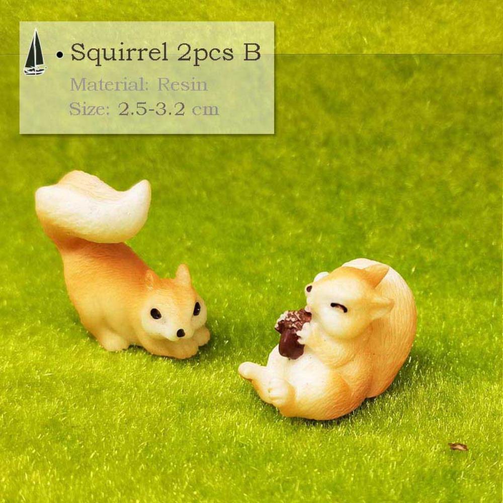 Vintage Decorative Figurines Mini House Water Fountains Flowerpot Fairy Garden Miniatures/Terrarium Pet Home Decor Ornaments DIY