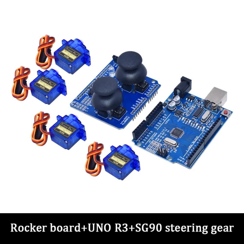 SG90 MG90S 4 DOF Несобранный Акриловый Механический Робот-Манипулятор Клешня Комплект Для Arduino Роботизированная Рука STEAM Комплект Программирование Роботизированной Руки
