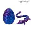 Gem Dragon 3d Printed Egg Set Lucky 13 Jointed Poseable Collectible Toy