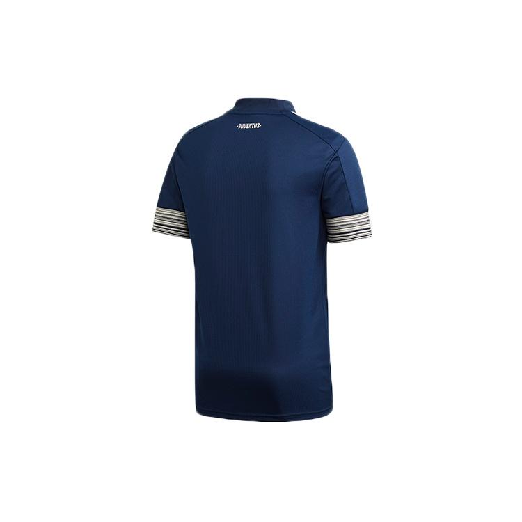 adidas Juve A Jsy Juventus Выездная фанатская версия С V-образным вырезом Спортивная футболка Синяя Мужская GC9087