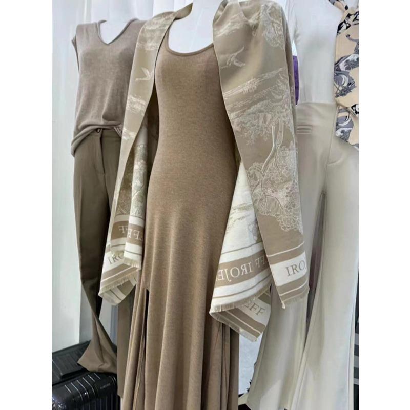 Новый черный двусторонний шарф из имитации кашемира для женщин, зимний, универсальный, шарф-шаль, корейская версия, двойного использования