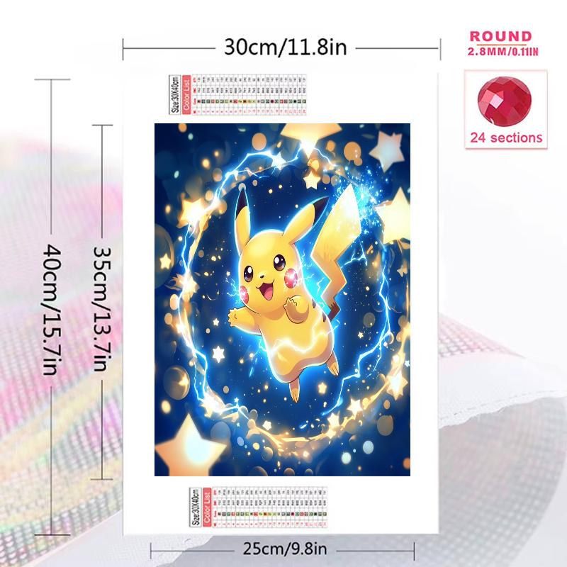 Electric Star Spark 100% Round Full Drill 5D DIY Diamond Painting Embroidery Cross Stitch Rhinestone Decor
