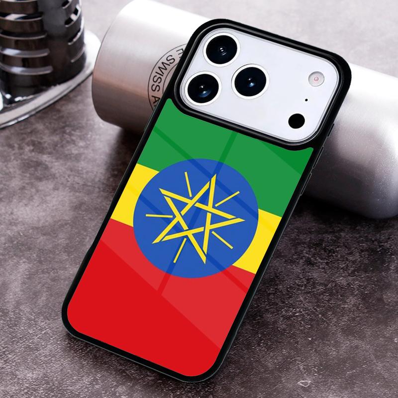 Ethiopia Flag Phone Case for iPhone 17 16 15 Pro Max Air 14 13 12 11 Plus Shockproof Cover