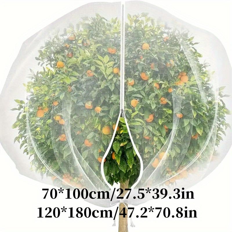 PE Material Fruit Tree Protective Net Bags with Zipper and Drawstring -Bird, Pest and Deer Barrier Net-insect and Cicada Protection Net