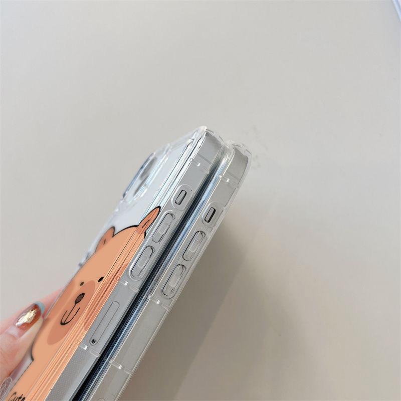 Чехол для телефона Airbag для iPhone 11 13 XR 15 14 Pro Max iPhone 12 16 7 8 Plus XS Max Samsung A15 A55 A05 S21 S22 S23 S24 Redmi 12 13C 13 9