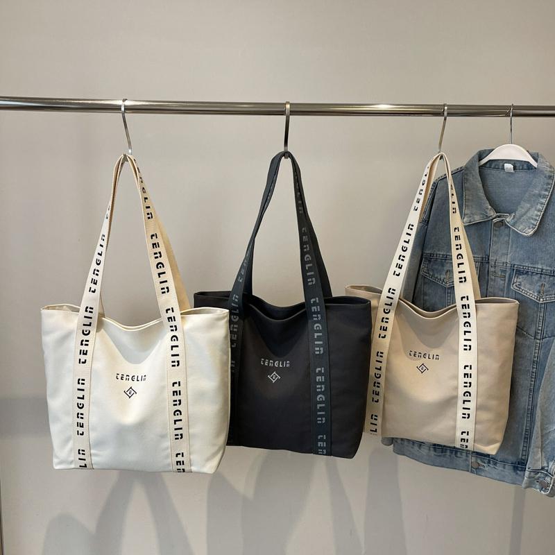 Большая вместительная сумка через плечо женская сумка-тоут с надписью Letter