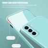 Square Liquid Silicone Protective Phone Case For Samsung Galaxy A32 A52 A72 A71 A51 S21 Ultra S20 FE S10 S9 Plus Note 20 Candy Color Soft TPU Cover