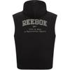 Reebok Solid Color Fashion American Retro Street Style Knitted Hooded Pullover Vest Unisex Vest Black 23FRC311UGH0