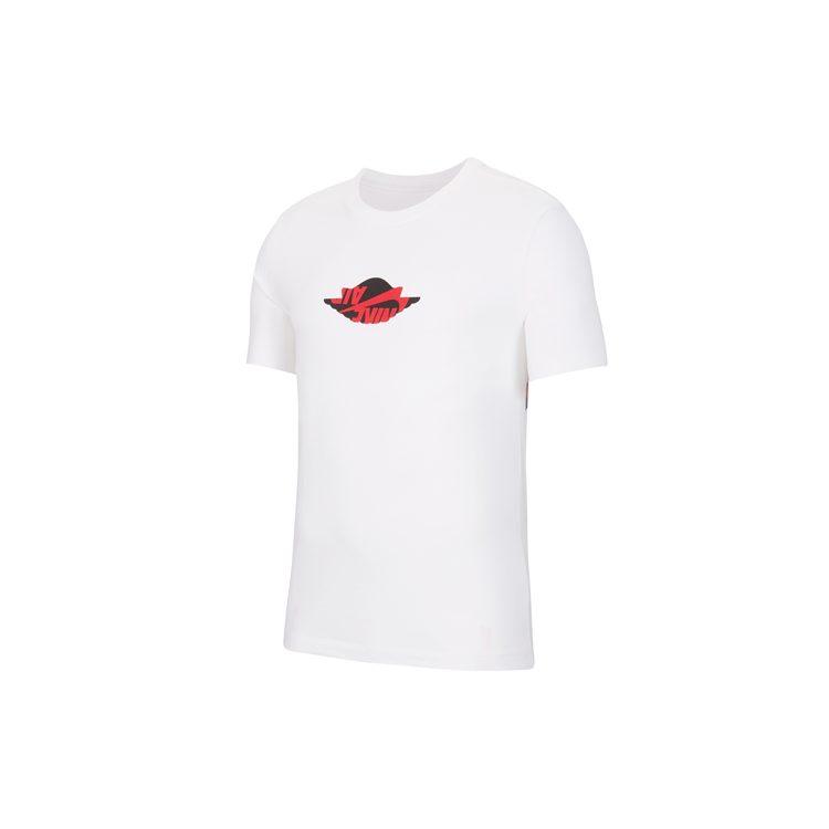 Jordan T Shirts Men's White Crew Neck Moderate Straight Fit DA6772-100