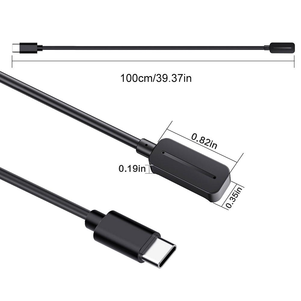 USB C Кабель для зарядки 1 м Зарядный кабель Запасной кабель зарядного устройства 5 В 1 А Портативный адаптер питания для Polar Ignite 3/ Grit X2 Pro